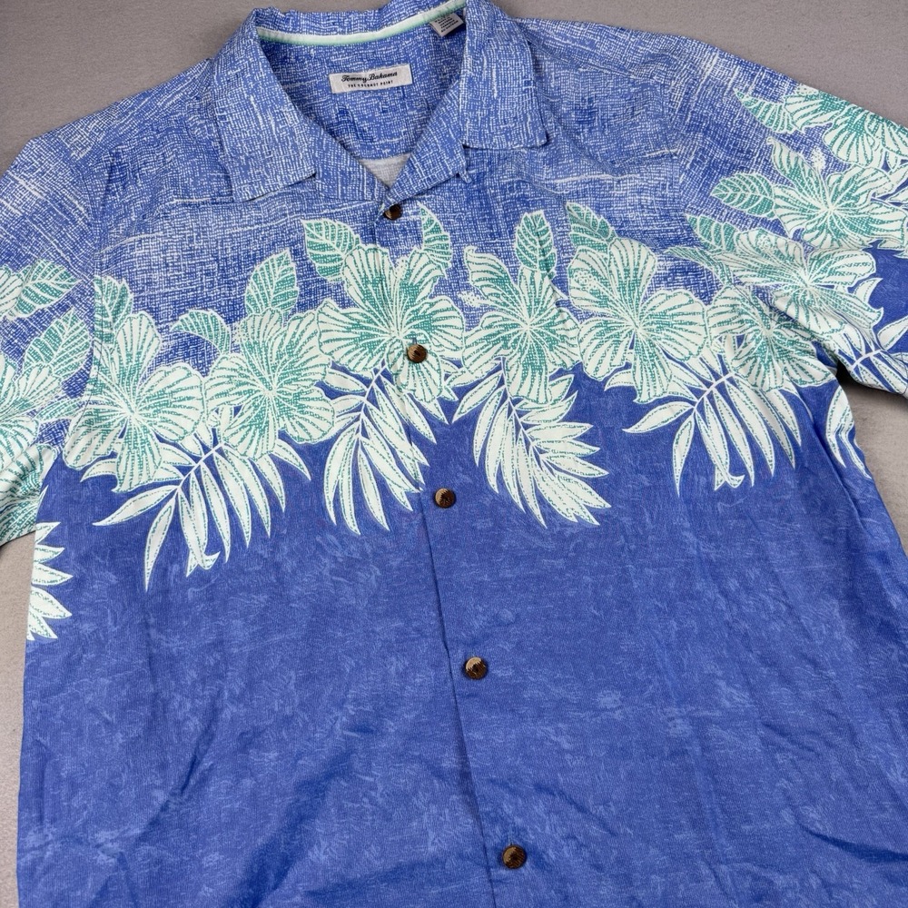 Tommy Bahama Coconut Point Button Shirt Men XL Islandzone Beach Camp Floral